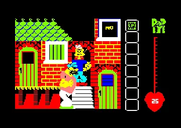 Popeye (UK) (1986) screen shot game playing